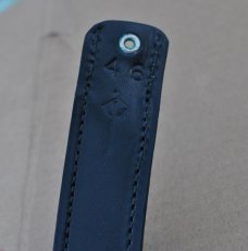 Bowen Black Knife Belt Mint Original Size 46 Bowen Logo On Leather Never Used
