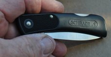 Schrade USA Folder 3 3/4" Mint Black Zytel Handles Model SP3 