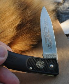 Schrade USA Made Ducks Unlimited Model Mint Black Zytel Handles 3 3/4" Closed Lock Back