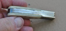 Schrade 2 Blade Barlow Scrimshaw Near Mint Never used otr Honed 3 1/4" Closed Fancy Nickel Bolsters