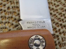 Great Eastern Farm & Field , Bull Buster Natural Linen Micarta Patten # 215124