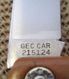 Great Eastern Farm & Field , Bull Buster Natural Linen Micarta Patten # 215124