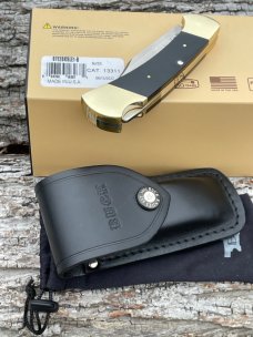 BUCK 112 ** 50th ANNIVERSARY LEGACY COLLECTION 440C IN CLOTH POUCH & LEATHER SHEATH