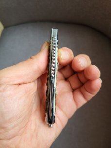 3 3/4" Custom Made Knife, Premium Stag Handle, Very Nice Pattern!
