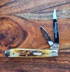 Schatt & Morgan Titusville PA. Keystone Series 2005 Stag 032117 Reversed Peanut Knife