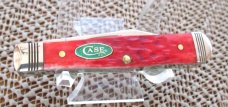 Case XX 2022 Small Coke Bottle Magician'S Bright Green & Red Bone Pattern # 6225 1/2 SS