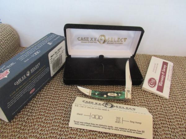 Case XX 2008 Select Green Tiny Texas Toothpick Pattern # 610096 SS Case XX 2008 Select Green Tiny Texas Toothpick Pattern # 610096 SS