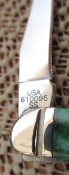 Case XX 2008 Select Green  Tiny Texas Toothpick Pattern # 610096 SS