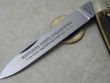 Kissing Crane Germany Stag 0187 Anglo Saxon Whittler Knife 1975 NKCA Club Knife