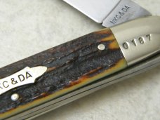 Kissing Crane Germany Stag 0187 Anglo Saxon Whittler Knife 1975 NKCA Club Knife
