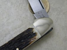 Kissing Crane Germany Large 3 Blade Canoe Stag Knife 1977 NKC and DA Club Knife