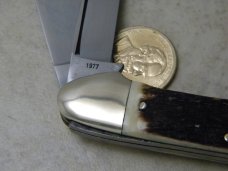 Kissing Crane Germany Large 3 Blade Canoe Stag Knife 1977 NKC and DA Club Knife