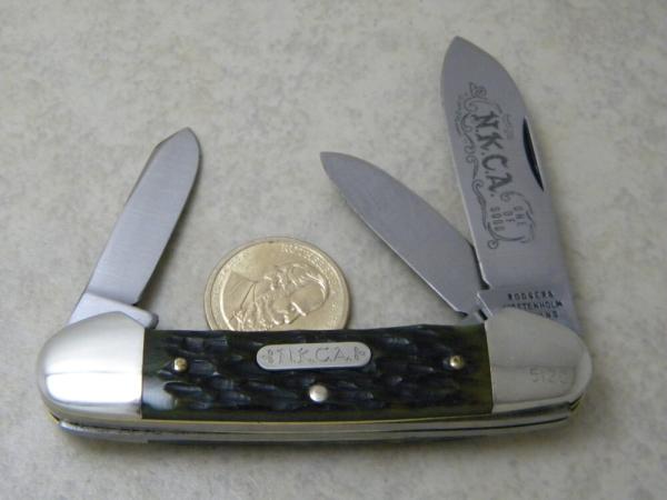 Rodgers Wostenholm England Bone 3 Blade Canoe Knife 1978 NKCA Club Knife Rodgers Wostenholm England Bone 3 Blade Canoe Knife 1978 NKCA Club Knife