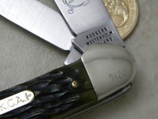 Rodgers Wostenholm England Bone 3 Blade Canoe Knife 1978 NKCA Club Knife