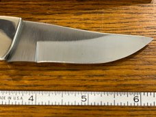 Parker-Edwards 6 3/8" Trailing Point Hunting Knife w/Stainless Steel Blade & Stag Scales