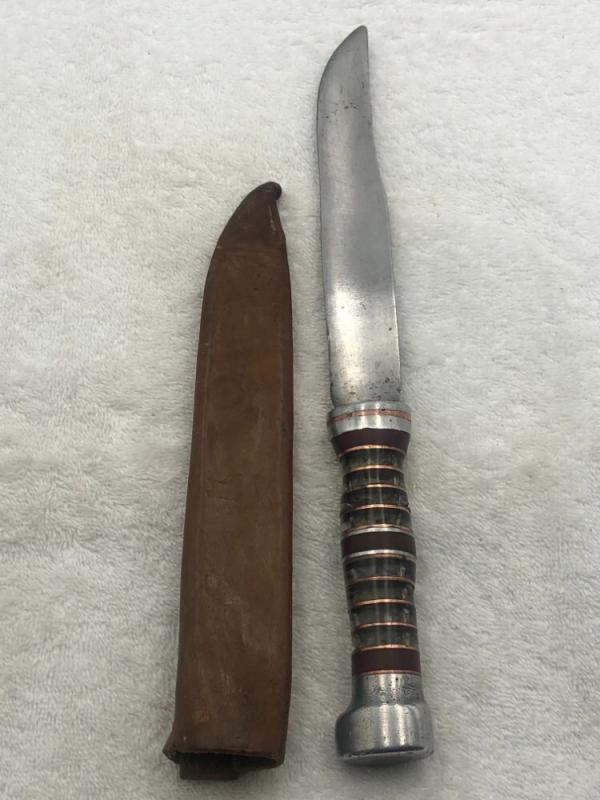 Vintage Handmade Bowie Probably Theater Fighting Knife Vintage Handmade Bowie Probably Theater Fighting Knife