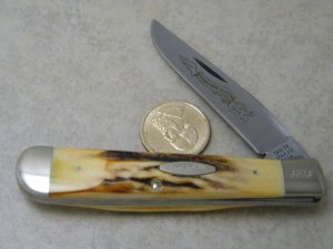 Case XX Stainless 5154 Stag 1 Blade Trapper Knife 1979 NKCA Club Knife
