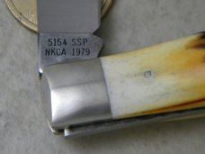 Case XX Stainless 5154 Stag 1 Blade Trapper Knife 1979 NKCA Club Knife
