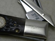 Case XX USA Bone C61050L Swing Guard Coke Bottle Lockback Knife 1983 NKCA Club Knife