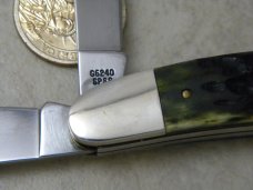 Case XX USA Bone G6240 Dogleg Trapper Knife 1985 NKCA Club Knife