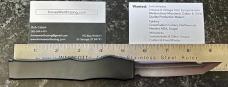 Microtech Halo 3 Clone Out The Front (OTF) Switchblade Knife, Black Handle, Unused 