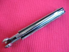 VINTAGE ROSA V. MANIAGO INOX STAMPED ITALIAN MANUAL SHELL PULLER KNIFE