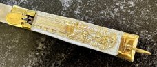 Rare Bayonet Blade Mexico Bullfighter Lever Lock Switchblade Knife, Made In Japan, Unused 