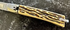 Makinox Lever Lock Switchblade Knife From France, Used 