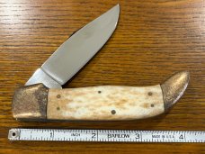 Parker Cut. Co. Ltd Ed 1980 Coal Miners of Illinois Clasp Knife w/Smooth Bone Scales SN#146 Japan