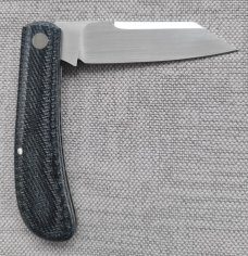 JTaber Denim Micarta Wombat..Cpm154..DOB..10/2021...Jason's Signature pattern..coa & pouch