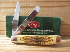 Case XX 6207 Amber Bone Mini Trapper 