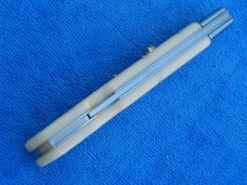 New 11" Italian  Roma style Swinguard Switchblade knife with Ivory handles II