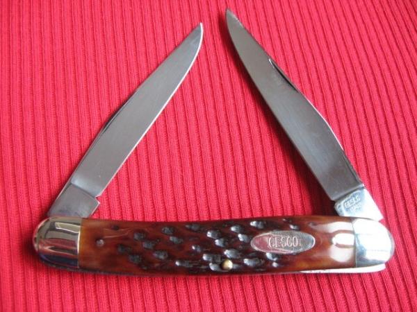 Vintage Italian Pickbone Knife GESCO Two Blade "52 ITALY" Pick Bone - Old Stock!