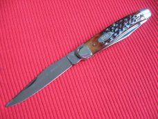 Vintage Italian Pickbone Knife GESCO Two Blade "52 ITALY" Pick Bone - Old Stock!