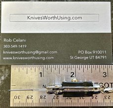 Miniature Keychain Switchblade Knife, Taiwan, Fishtail Style, Unused 