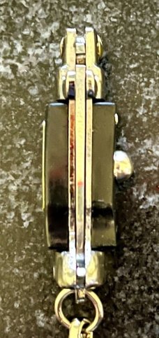 Miniature Keychain Switchblade Knife, Taiwan, Fishtail Style, Unused 