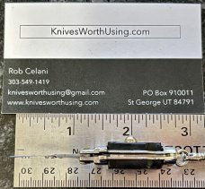 Miniature Keychain Switchblade Knife, Taiwan, Fishtail Style, Unused 