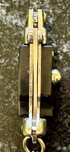 Miniature Keychain Switchblade Knife, Taiwan, Fishtail Style, Unused 