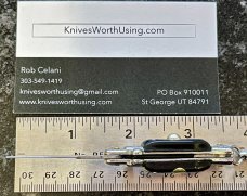 Miniature Keychain Switchblade Knife, China, 3.5 Inch Fishtail Style, Unused