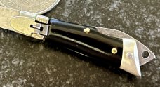 Rare Miniature Keychain Deerfoot Lever Lock Switchblade Knife, Japan, Unused 