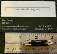 Rare Miniature Keychain Deerfoot Lever Lock Switchblade Knife, Japan, Unused 