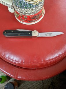 Hubertus Automatic Knife Micart double blade that is a hidden release trick pen blade release