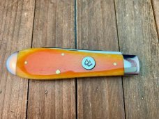Colonel Coon by Queen Tear Drop Jack Liner Lock Smooth Orange Bone