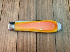 Colonel Coon by Queen Tear Drop Jack Liner Lock Smooth Orange Bone