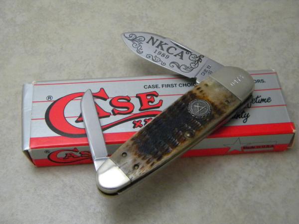 Case XX USA Bone ROG62070 Knife 1989 NKCA Club Knife Case XX USA Bone ROG62070 Knife 1989 NKCA Club Knife