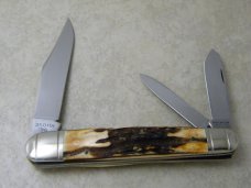 Winchester Trademark USA 1996 Stag 350101 Whittler Knife 