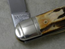 Winchester Trademark USA 1996 Stag 350101 Whittler Knife 