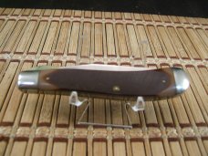 SCHRADE OLD TIMER 194OT GUNSTOCK TRAPPER VINTAGE U.S.A. MADE LINER LOCK CARBON STEEL POCKET KNIFE 