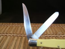 SCHRADE HERITAGE H296 EVERLASTINGLY SHARP RARE TRAPPER VINTAGE U.S.A. MADE NEAR MINT POCKET KNIFE
