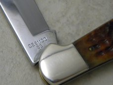 Case XX Bradford PA USA DB61100 Bone 1991 Saddlehorn NKCA Club Knife